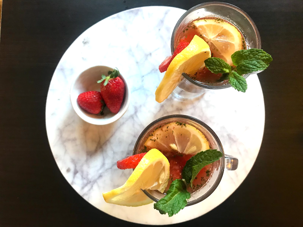 Superstar Recipe: Strawberry Mint Lemon Spritzer